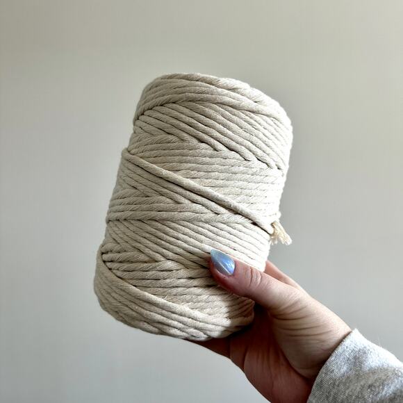 One Roll of 5mm Single Strand Macrame Cord - Picture 1 of 5